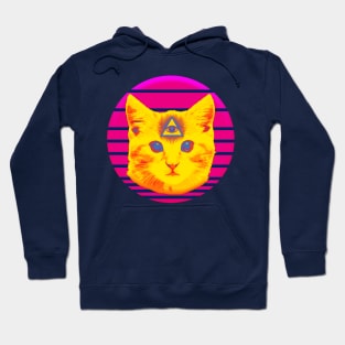 Cat God is Watching Hoodie